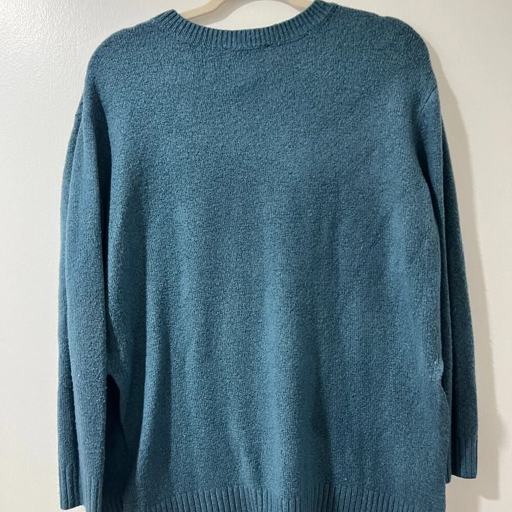 💙 Olivia Sky Teal Knit Sweater – Size M